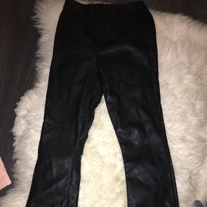 Leather leggings